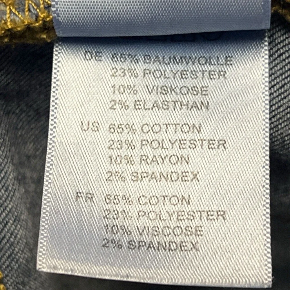 Articles Of‎ Society Jeans 24 Blue Prairie Wash Distressed Fringe Boho Stretch